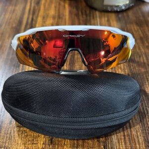 Oakley radar EV Red and White Performance Sunglasses